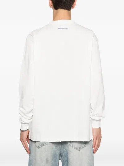 Dagger Distressed Graphic-print T-shirt In Multi