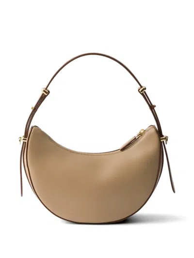 Prada Arque Mini Leather Shoulder Bag In Purple