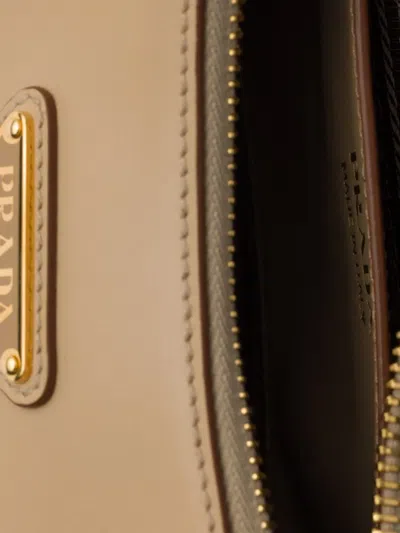Prada Arque Mini Leather Shoulder Bag In Purple