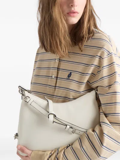 Prada Fold Minitasche Aus Leder In Pattern