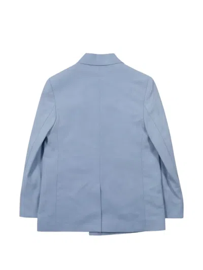 Manuel Ritz Double-breasted Blazer In Blue