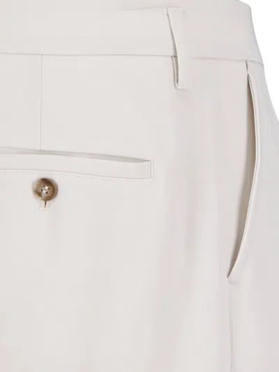 Filippa K Tailored Trousers Belt Loops Pleats And Pockets In Gray