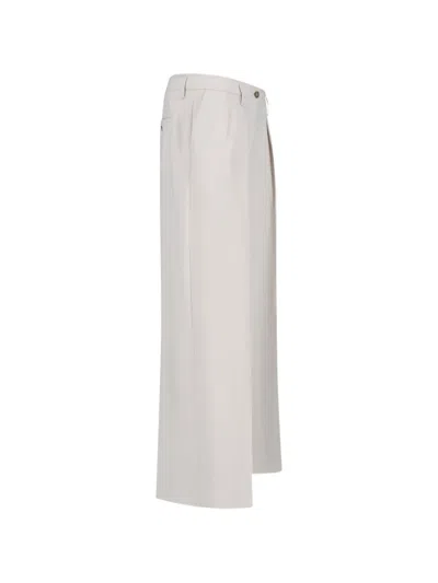 Filippa K Tailored Trousers Belt Loops Pleats And Pockets In Gray