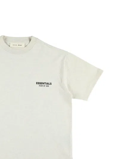 Essentials Logo-print T-shirt In Neutral