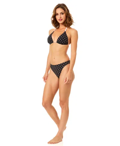 Cece Reversible Halter Triangle Top In Black