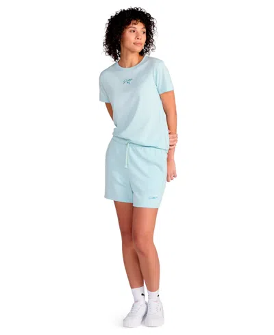 Puma Women's Script Graphic T-shirt In Blue