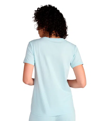 Puma Women's Script Graphic T-shirt In Blue