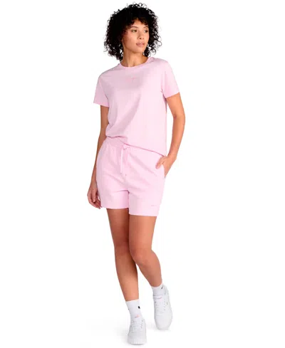 Puma Women's Script Graphic T-shirt In Pink