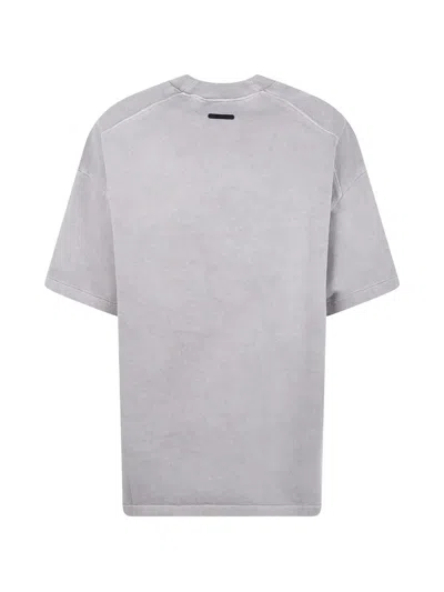 Essentials Logo-patch T-shirt In Gray