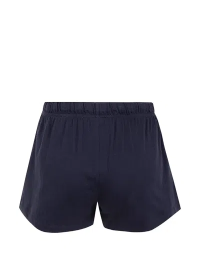 Essentials Drawstring-fastening Shorts In Blue