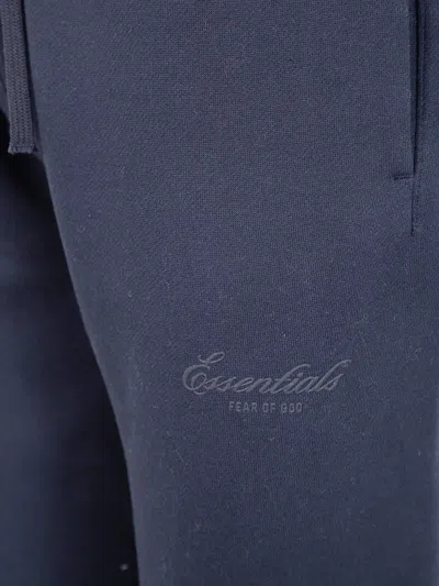 Essentials Logo-detail Track Pants In Blue