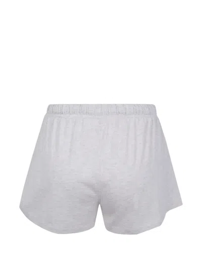 Essentials Logo-patch Track Shorts In Gray