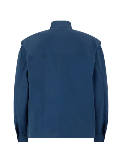 K-way Orian Flap-pocket Zip-up Jacket In Blue