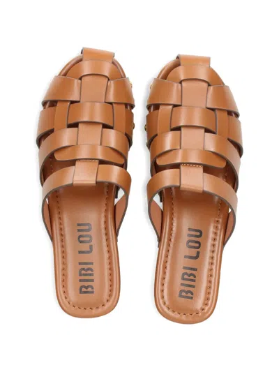 Bibi Lou Zue Studded Clogs In Brown
