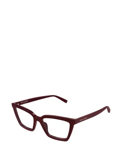 Saint Laurent Full Frame Plain Mirror In Brown