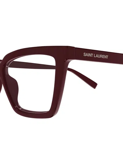 Saint Laurent Full Frame Plain Mirror In Brown