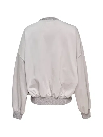 Sultry Virgin Broken Pattern Sweatshirt In Gray