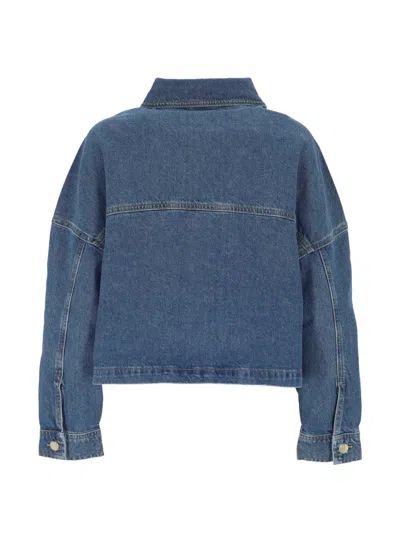 Marella Flap-pocket Denim Jacket In White