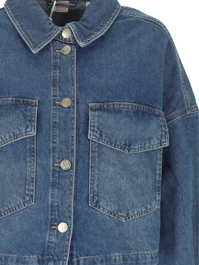 Marella Flap-pocket Denim Jacket In White
