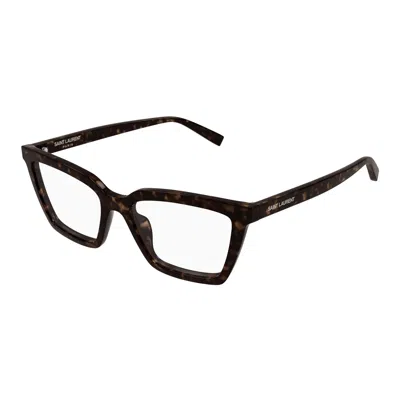 Saint Laurent Full Frame Plain Mirror In Brown