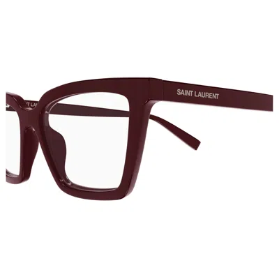 Saint Laurent Full Frame Plain Mirror In Brown