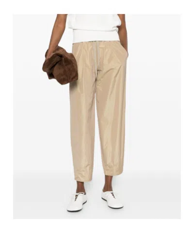 Herno Polyester Drawstring-fastening Trousers In Neutral