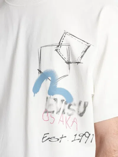 Evisu Graffiti-print T-shirt In White