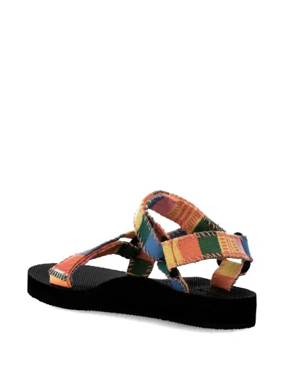 Arizona Love Patchwork-strap Sandals In Black