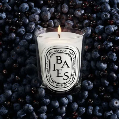 Diptyque Mini Candle Baies 70g In White