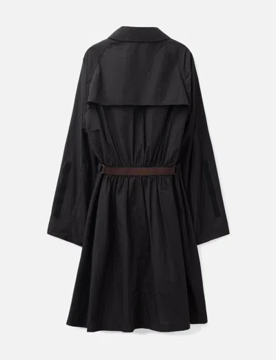 Kolor Polyester Long Coat In Black