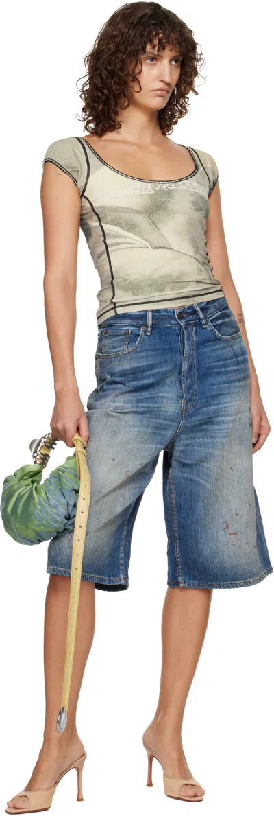Diesel Graphic-print T-shirt In Green