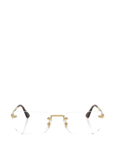 Persol Rimless Rectangle-frame Glasses In White