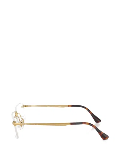 Persol Rimless Rectangle-frame Glasses In White