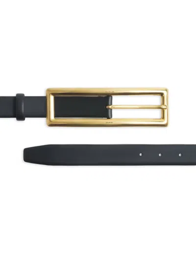Mugler Rectangular-buckle Belt In Black