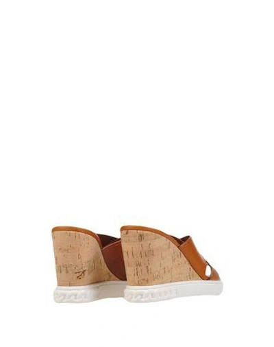 Shop Casadei Sandals In Brown