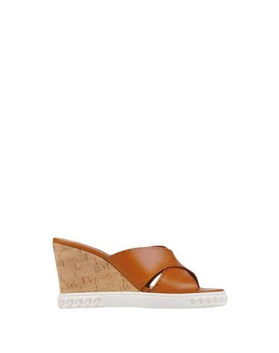 Shop Casadei Sandals In Brown