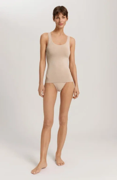 Hanro Touch Feeling Tank In Brown