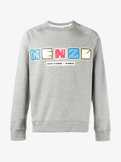 Shop Kenzo Logo Print Sweatshirt