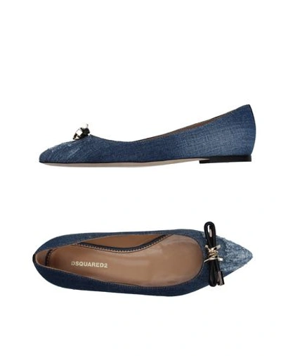 Dsquared2 Ballet Flats In Blue