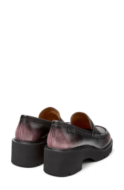Camper Milah Penny Loafer In Black