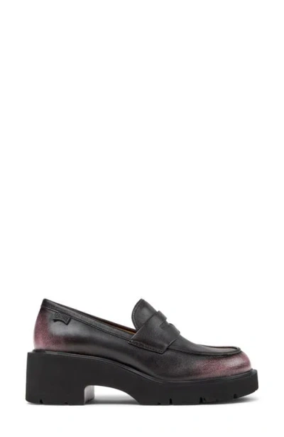 Camper Milah Penny Loafer In Black