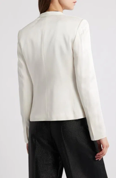Hugo Boss Boss Jia One-button Blazer In White