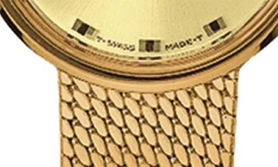 Mido Commander 1959 Automatic Mesh Strap Watch, 23.5mm In Gold