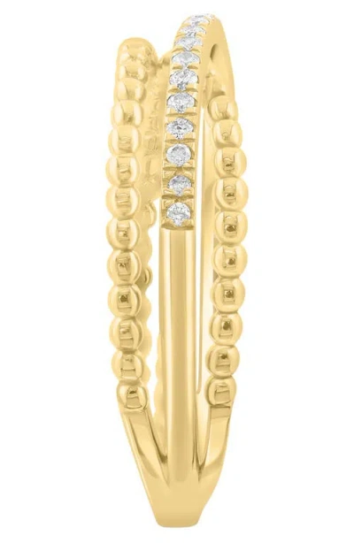 Effy Diamond Crossover Ring In Red