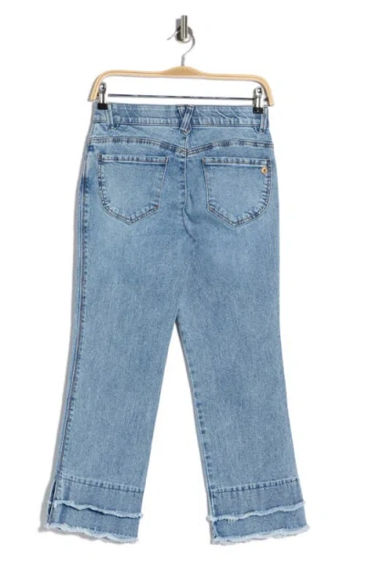 Democracy Double Layer Flare Jeans In Blue