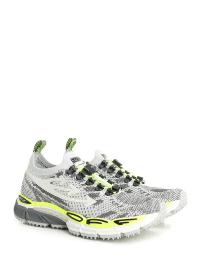 Off-white Multicolor Polyester Athletic Sneakers In White