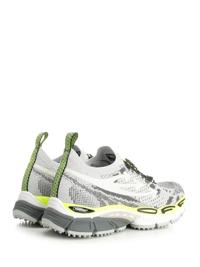 Off-white Multicolor Polyester Athletic Sneakers In White