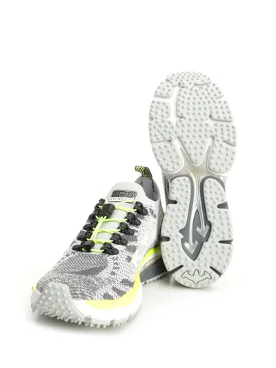 Off-white Multicolor Polyester Athletic Sneakers In White