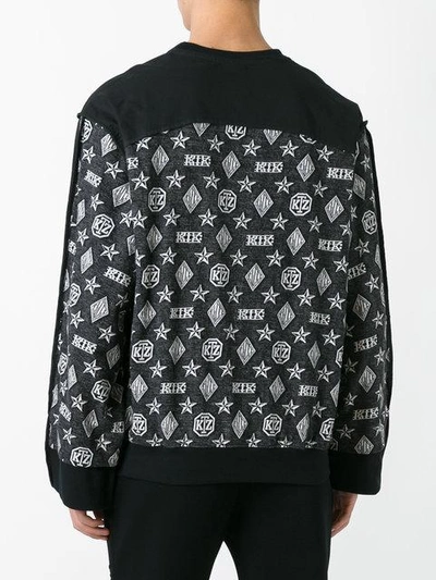 Shop Ktz Monogram Sweatshirt In Black