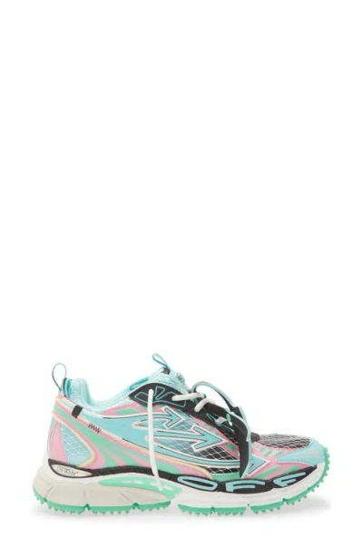 Off-white Multicolor Polyester Athletic Sneakers In Multi